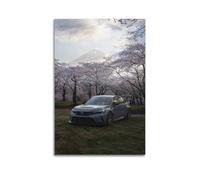 OKNGB JDM Car Art Poster Civic Type R Hatchback Poster Decorative Painting Canvas Wall Posters And Art Picture Print Modern Family Bedroom Decor Posters 12x18inch(30x45cm)
