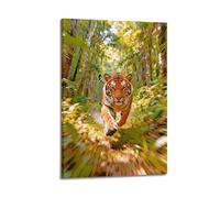 OKNGB Jungle Beast Tiger Hunt Running Poster Poster Decorative Painting Canvas Wall Posters And Art Picture Print Modern Family Bedroom Decor Posters 24x36inch(60x90cm)