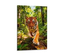 OKNGB Jungle Habitat Bengal Tiger Rainforest Poster Poster Decorative Painting Canvas Wall Posters And Art Picture Print Modern Family Bedroom Decor Posters 20x30inch(50x75cm)