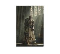 OKNGB Knights Templar Crusaders Religious Churches Poster Poster Decorative Painting Canvas Wall Posters And Art Picture Print Modern Family Bedroom Decor Posters 12x18inch(30x45cm)