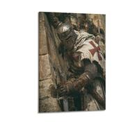OKNGB Knights Templar Crusaders Religious Churches Poster Poster Decorative Painting Canvas Wall Posters And Art Picture Print Modern Family Bedroom Decor Posters 12x18inch(30x45cm)
