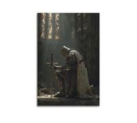OKNGB Medieval Knights Templar Religious Jihad Poster Poster Decorative Painting Canvas Wall Posters And Art Picture Print Modern Family Bedroom Decor Posters 24x36inch(60x90cm)