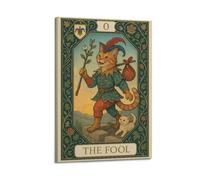 OKNGB Medieval Tarot The Fool Astrology Poster Poster Decorative Painting Canvas Wall Posters And Art Picture Print Modern Family Bedroom Decor Posters 12x18inch(30x45cm)