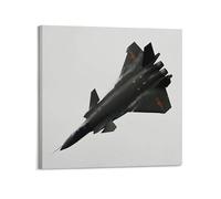 OKNGB Military Poster J-20 Mighty Dragon Stealth Fighter Poster Decorative Painting Canvas Wall Posters And Art Picture Print Modern Family Bedroom Decor Posters 24x24inch(60x60cm)