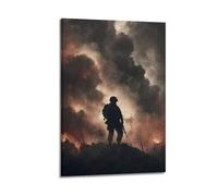 OKNGB Military Tactical War Poster Special Forces Soldiers Silhouette Modern Decorative Canvas Prints - Ideal Wall Art for Family, Game Room, Kids, Boys & Girls Bedroom 16x24inch(40x60cm)