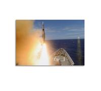OKNGB Missile Cruiser Poster USS Lake Erie CG-70 Poster Decorative Painting Canvas Wall Posters And Art Picture Print Modern Family Bedroom Decor Posters 20x30inch(50x75cm)
