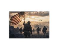 OKNGB Modern Special Forces Patriotic American Flag Poster Modern Decorative Canvas Prints - Ideal Wall Art for Family, Game Room, Kids, Boys & Girls Bedroom 12x18inch(30x45cm)