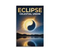 OKNGB Modern Zen Nature Sun Moon Yin Yang Tai Chi Poster Modern Decorative Canvas Prints - Ideal Wall Art for Family, Game Room, Kids, Boys & Girls Bedroom 16x24inch(40x60cm)