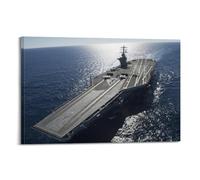 OKNGB Nimitz-class Nuclear Aircraft Carrier Poster CVN-69 Poster Decorative Painting Canvas Wall Posters And Art Picture Print Modern Family Bedroom Decor Posters 24x36inch(60x90cm)