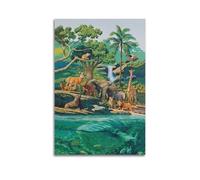 OKNGB Religion Bible Nature Harmony Creation Poster Poster Decorative Painting Canvas Wall Posters And Art Picture Print Modern Family Bedroom Decor Posters 24x36inch(60x90cm)