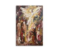 OKNGB Religious Meditation Divine Radiance Angel Poster Modern Decorative Canvas Prints - Ideal Wall Art for Family, Game Room, Kids, Boys & Girls Bedroom 20x30inch(50x75cm)