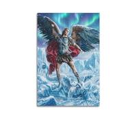 OKNGB Religious Poster St. Michael Angelic Last Judgment Satan Modern Decorative Canvas Prints - Ideal Wall Art for Family, Game Room, Kids, Boys & Girls Bedroom 12x18inch(30x45cm)