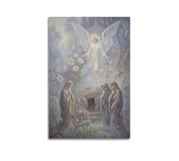 OKNGB Retro Christ Bible Easter Poster He Is Risen Modern Decorative Canvas Prints - Ideal Wall Art for Family, Game Room, Kids, Boys & Girls Bedroom 24x36inch(60x90cm)
