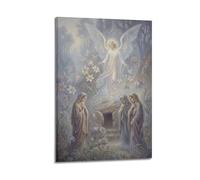 OKNGB Retro Christ Bible Easter Poster He Is Risen Modern Decorative Canvas Prints - Ideal Wall Art for Family, Game Room, Kids, Boys & Girls Bedroom 12x18inch(30x45cm)