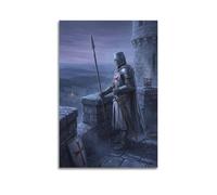 OKNGB Retro Desert Templar Epic Journey Crusaders Poster Modern Decorative Canvas Prints - Ideal Wall Art for Family, Game Room, Kids, Boys & Girls Bedroom 24x36inch(60x90cm)