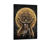 OKNGB Retro Medieval Christian Poster Knight Templar Divine Light Modern Decorative Canvas Prints - Ideal Wall Art for Family, Game Room, Kids, Boys & Girls Bedroom 12x18inch(30x45cm)
