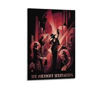 OKNGB Retro Music Poster Jazz Band Harlem Renaissance Poster Decorative Painting Canvas Wall Posters And Art Picture Print Modern Family Bedroom Decor Posters 12x18inch(30x45cm)