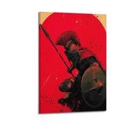 OKNGB Retro Spartan Warrior Poster Ancient Greek Soldier Modern Decorative Canvas Prints - Ideal Wall Art for Family, Game Room, Kids, Boys & Girls Bedroom 16x24inch(40x60cm)