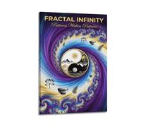 OKNGB Sacred Geometry Zen Yin Yang Poster Taoism Ethics Modern Decorative Canvas Prints - Ideal Wall Art for Family, Game Room, Kids, Boys & Girls Bedroom 20x30inch(50x75cm)
