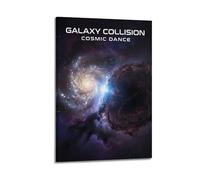 OKNGB Space Nebula Poster Galaxy Collision Cosmic Dance Modern Decorative Canvas Prints - Ideal Wall Art for Family, Game Room, Kids, Boys & Girls Bedroom 20x30inch(50x75cm)