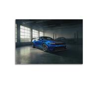 OKNGB Track Edition Supercar Poster Mustang GTD Poster Decorative Painting Canvas Wall Posters And Art Picture Print Modern Family Bedroom Decor Posters 20x30inch(50x75cm)