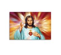 OKNGB Vintage Christ Poster Jesus Bible Holy Spirit Modern Decorative Canvas Prints - Ideal Wall Art for Family, Game Room, Kids, Boys & Girls Bedroom 20x30inch(50x75cm)