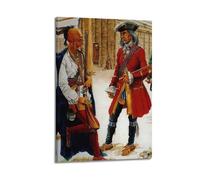 OKNGB Vintage Colonists Native Americans Poster Poster Decorative Painting Canvas Wall Posters And Art Picture Print Modern Family Bedroom Decor Posters 16x24inch(40x60cm)