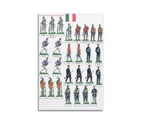 OKNGB Vintage Italian Unification Army Uniforms Poster Poster Decorative Painting Canvas Wall Posters And Art Picture Print Modern Family Bedroom Decor Posters 24x36inch(60x90cm)