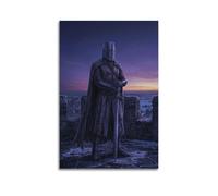OKNGB Vintage Medieval Crusades Grand Master Templar Poster Modern Decorative Canvas Prints - Ideal Wall Art for Family, Game Room, Kids, Boys & Girls Bedroom 24x36inch(60x90cm)