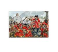 OKNGB Vintage Military Poster Jacobite Uprising Redcoat Poster Decorative Painting Canvas Wall Posters And Art Picture Print Modern Family Bedroom Decor Posters 16x24inch(40x60cm)