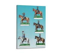 OKNGB Vintage Military Poster US Cavalry Old West Army Poster Decorative Painting Canvas Wall Posters And Art Picture Print Modern Family Bedroom Decor Posters 24x36inch(60x90cm)