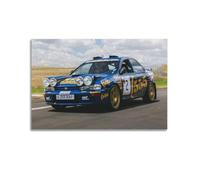 OKNGB Winning Rally Car Drift Poster Impreza 555 Poster Decorative Painting Canvas Wall Posters And Art Picture Print Modern Family Bedroom Decor Posters 24x36inch(60x90cm)