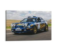 OKNGB Winning Rally Car Drift Poster Impreza 555 Poster Decorative Painting Canvas Wall Posters And Art Picture Print Modern Family Bedroom Decor Posters 16x24inch(40x60cm)