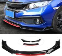 OKNGHPLIU Car Front Spoiler for Land Rover Range Rover Evoque 2012-2024, Front Bumper Lip Spoiler Chin Diffuser Body Kit Sport Series Replacement Styling Splitter,A/Carbon Fiber Red