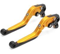 OKNGHPLIU Motorcycle Brake Clutch Lever for Ducati Scrambler 800/803 Scrambler 1100, Cylinder Reservoir Levers Motorbike Handle Assembly Motorcycle Brakes Master,A/Gold