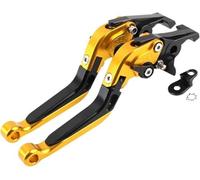 OKNGHPLIU Motorcycle Brake Clutch Lever for Kymco Xciting 250 300 500 400 Downtown350, Cylinder Reservoir Levers Motorbike Handle Assembly Motorcycle Brakes Master,A/Golden