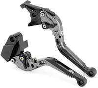 OKNGHPLIU Motorcycle Brake Clutch Lever for ZX ZRX ZZR ZG Concours GPZ GTR ZXR, Cylinder Reservoir Levers Motorbike Handle Assembly Motorcycle Brakes Master,A/Sliver