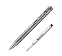 OKNIFE B1 Ti Titanium Pen with 2-in-1 Clip, Bolt Action Pen with Clip, Lightweight EDC Ballpoint Pen with 2 pcs Refills Ideal for Office, Working, Writing
