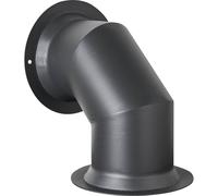 OKO Bio Ethanol Fires OKO Angled Decorative Metal Stove Pipe in Charcoal Grey OKO Bio Ethanol Fires Grey