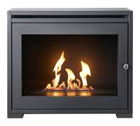 OKO Bio Ethanol Fires OKO S6 Bio Ethanol Stove in Charcoal Grey in Dark Grey OKO Bio Ethanol Fires Dark Grey