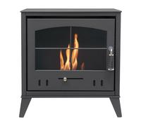 OKO Bio Ethanol Fires S4 Bio Ethanol Stove in Charcoal Grey OKO Bio Ethanol Fires Grey