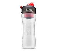 OKO ÖKO - Advanced Water Bottle with Filter Derived from NASA Technology, Filtered Water Bottle for Travel, Outdoors, Hiking, Camping, 650 ML, Charcoal
