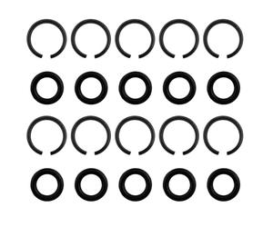 OKODOKO 10 Pairs of Wrench Ring Replacement Clips with O-Rings for 1/2" Impact Wrench