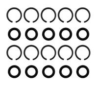 OKODOKO 10 Sets Of Wrench Ring Replacement Ring Clips With O-Rings For 1/2" Impact Wrench