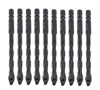 OKODOKO 10Pcs 6mm Heavy Duty Masonry Eccentric Twist Drill Bit Set Carbide Tipped 1/4" Hex For For Concrete Walls Tiles Glass Cement