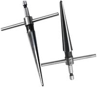OKODOKO 2 Pack Of Handheld Tapered Reamers (3-13mm & 5-16mm) 1/4 Inch Hex Shank - T-Handle Taper Reamer Woodwork Set