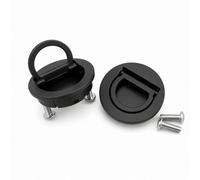 OKODOKO 2 Pack Recessed Handles Zinc Alloy Flush Ring Pull With Screws Invisible Door Knob