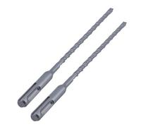 OKODOKO 2Pcs Sds Plus Hammer Drill Bits 6mm X 200mm Professional Tungsten Carbide Cross Tip For Masonry, Brick & Concrete