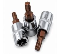 OKODOKO 3 Pack 1/4-Inch Drive T25 Torx Bit Socket S2 Steel 38mm Length