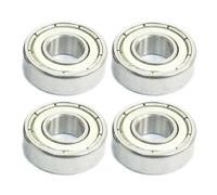 OKODOKO 4 Pack Of 698Z Deep Groove Shielded Steel Ball Bearings - 8mm X 19mm X 6mm